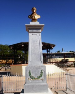 Statue in El Triunfo Celebrating Mexico's Independance