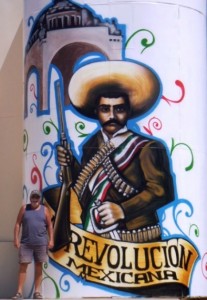 Dan with his hero, Emiliano Zapata