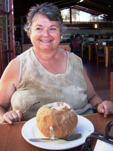 Clam Chowder at the Bismark in La Paz