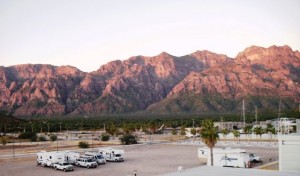 The Sierra Giganta Mountain Range as a backdrop at sunrise is stunning!