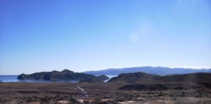 Hwy 5 is paved to this point looking down on Bahia Gonzaga