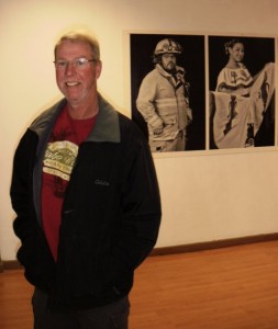 Mike enjoyed the photo exhibit