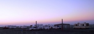 It was very chilly prior to the sunrise at Fidel's!