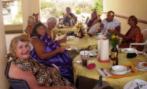 Bob & Melanie and Escapees Toga Party at Villa Serena