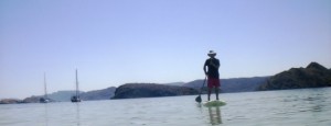 Andy enjoyed the SUP