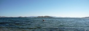 Jan & Vivien kayaking in LA Bay