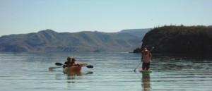 Gary, Monta & Lisa enjoyed the lake like conditions