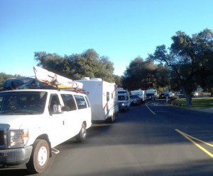 We are leaving Potrero heading Baja