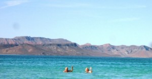Frank & Michelle enjoyed their swim