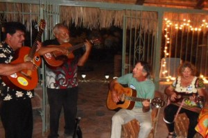 Everyone is enjoying the music
