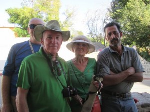 We met a man on the street in San Ignacio who is a craftsman of palapa roofs. He told us the whole process, from gathering the palm fronds to preparing them for roofing. 