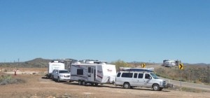 Our group stopped at the same time as another group heading south