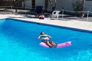 Clearly Bruce prefers floating