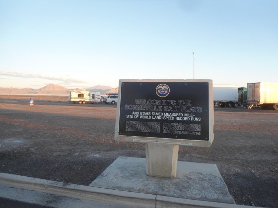 Bonneyville Salts Flats on I-80