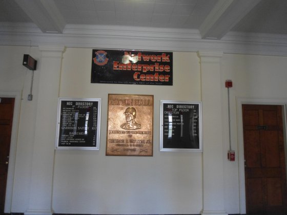 Entrance to Patton Hall, Fort Riley Base, KS