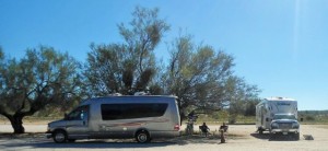 Darlene & David enjoy the shade in Catavina