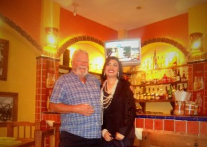 Santa with a Mexican Beauty