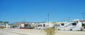 Best to park away from the sun shelters
