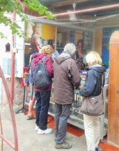 Shopping was popular at Ibarra's Pottery
