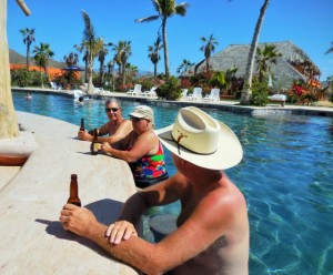 Swim up bar is always popular