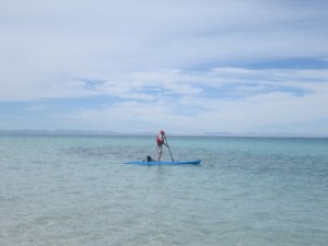 It's a long way back to shore, Eh Mike?
