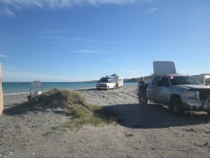 I just didn't want to leave, but George insisted. With a tow rope!