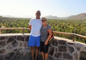 Chris & Dixie at the Mission Overlook