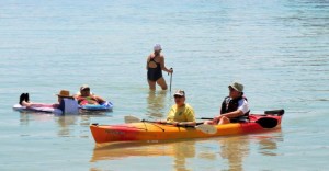 Everyone was in the water at Playa Santispac