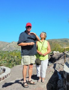 Ron & Andrea had a pesky wasp at the overlook