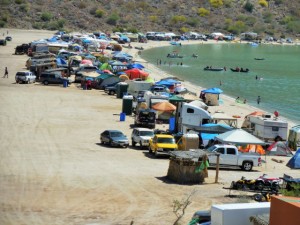 Good time for the RVers to leave the beach