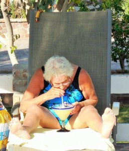 Mama Sylvia works hard at this drink