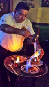 Flaming Flan always fun to watch