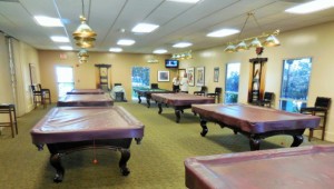 Lots of pool tables here