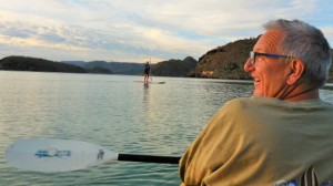 On the water