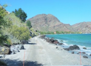 Road to Playa Coyote is narrow