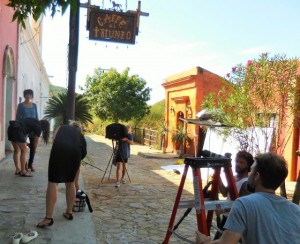 Shooting a catalogue Ad at the El Triunfo Cafe