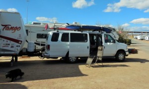 Our RV Park in El Paso was a bit noisy with traffic