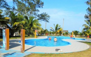 In the pool at Sun Beach