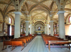 Very ornate inside the Catemaco Church