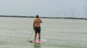 Roland had fun on the SUP