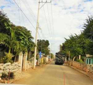 Uxmal to Merida Hwy 261 thru a small town
