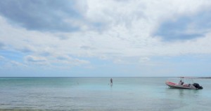 Mike got up on the SUP at Paa Mal