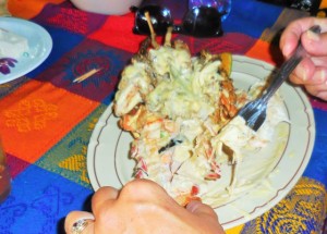 Lisa's lobster was tatsy