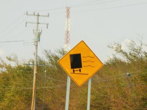 We really did not need the sign to tell us it was windy!