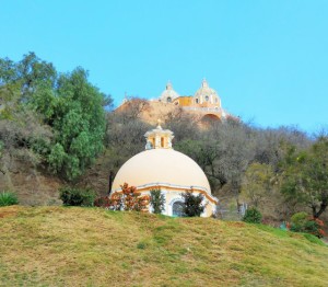 This church is built on a Pre-Columbian Pyramid