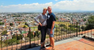Great view of Cholula from atop the Pyramid