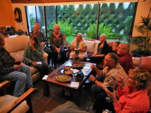 Wonderful dinner at Cotty & Carlos's house in Cholula