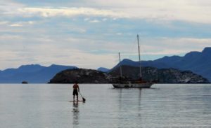 Dave is up on the SUP