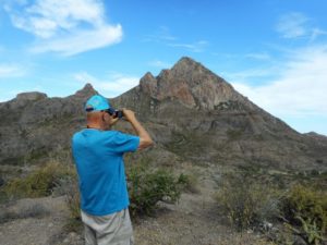 David enjoyed the view on the San Javier drive