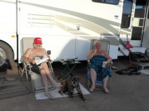 Robert, Bruce and Corrine on the beach